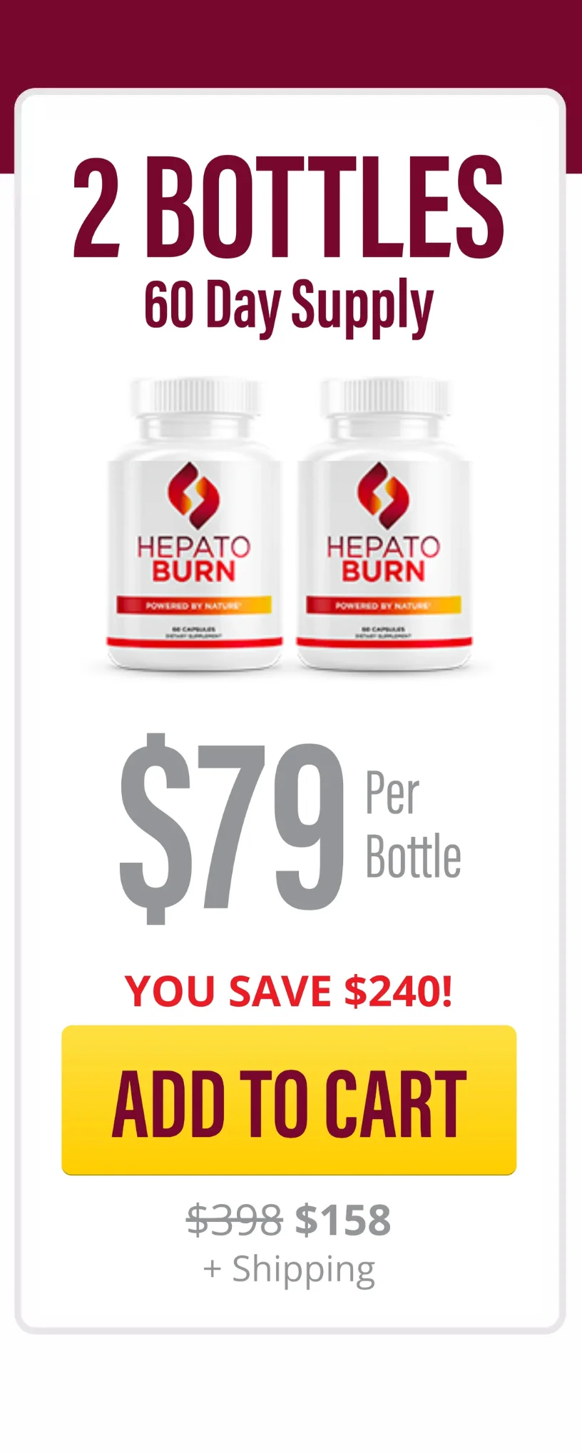 HepatoBurn™ 2 bottles pricing